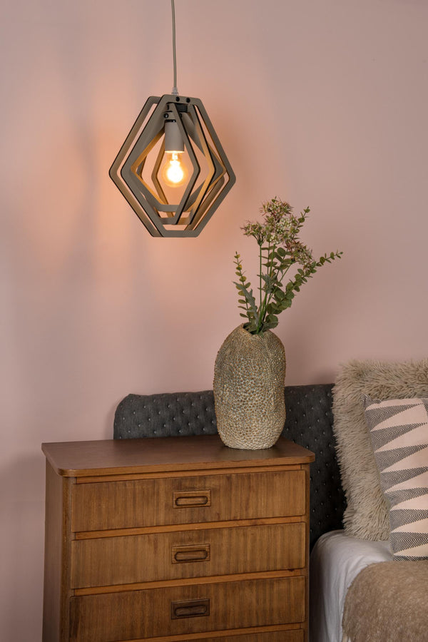 Lucide MAURO hanglamp E27, taupe