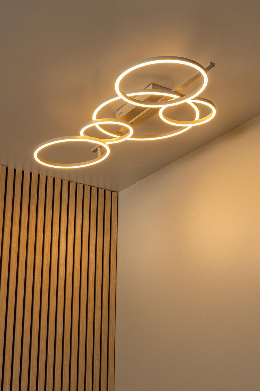 Lucide NICOLA LED-plafondlamp 37 W, 2700–4000 K, taupe