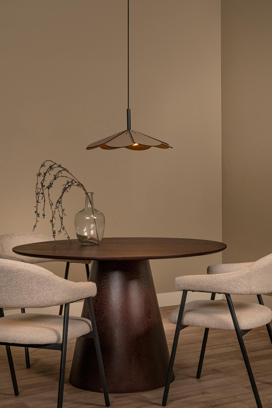 Lucide BLOMSTER dimbare LED-hanglamp Ø 47 cm, 9 W, taupe
