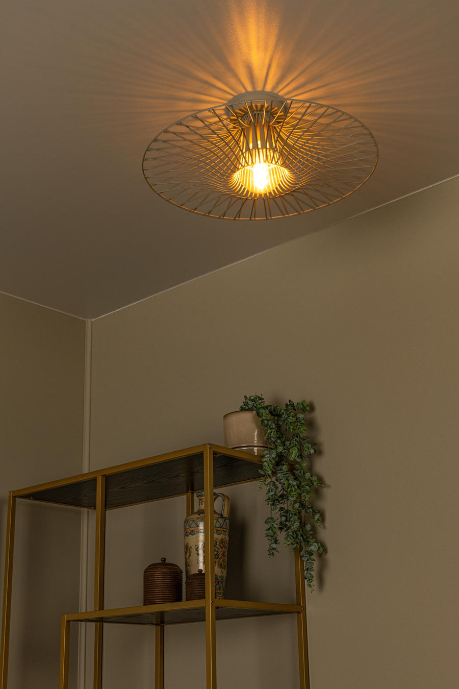 Lucide ELLIS plafondlamp Ø 50 cm, E27, taupe