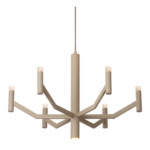 Lucide WELLINGTON dimbare LED-hanglamp Ø 60 cm, taupe