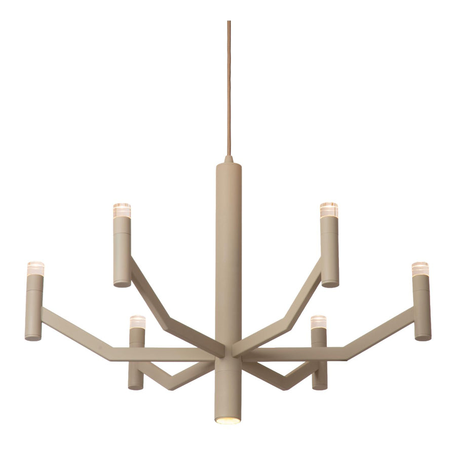Lucide WELLINGTON dimbare LED-hanglamp Ø 60 cm, taupe