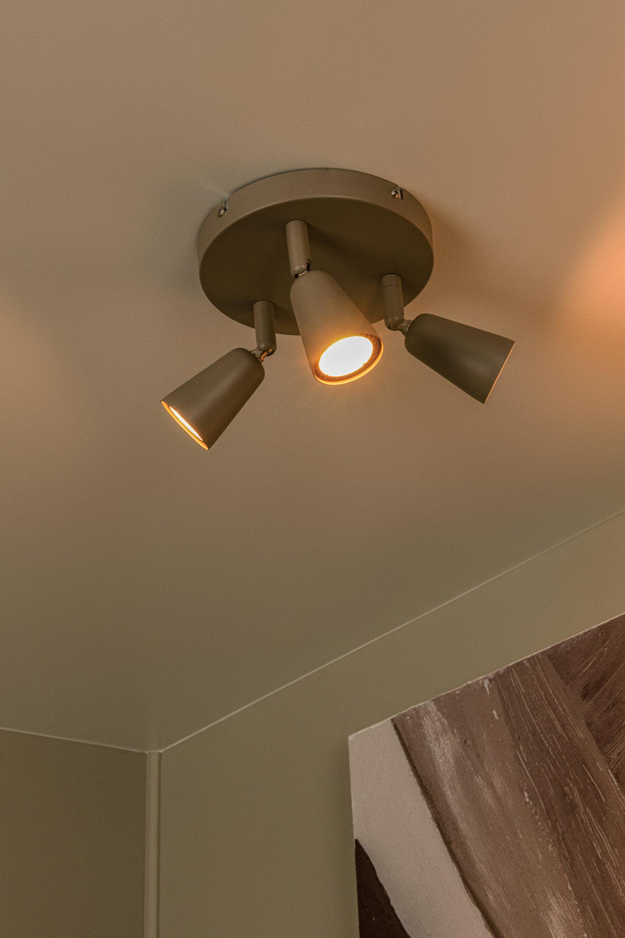 Lucide TIANA plafondspot 3 × GU10, taupe
