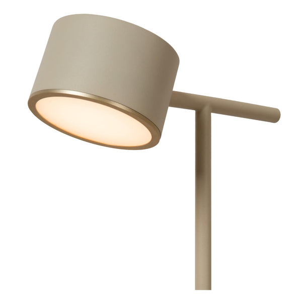 Lucide GIAN dimbare LED-vloerlamp 9 W, taupe