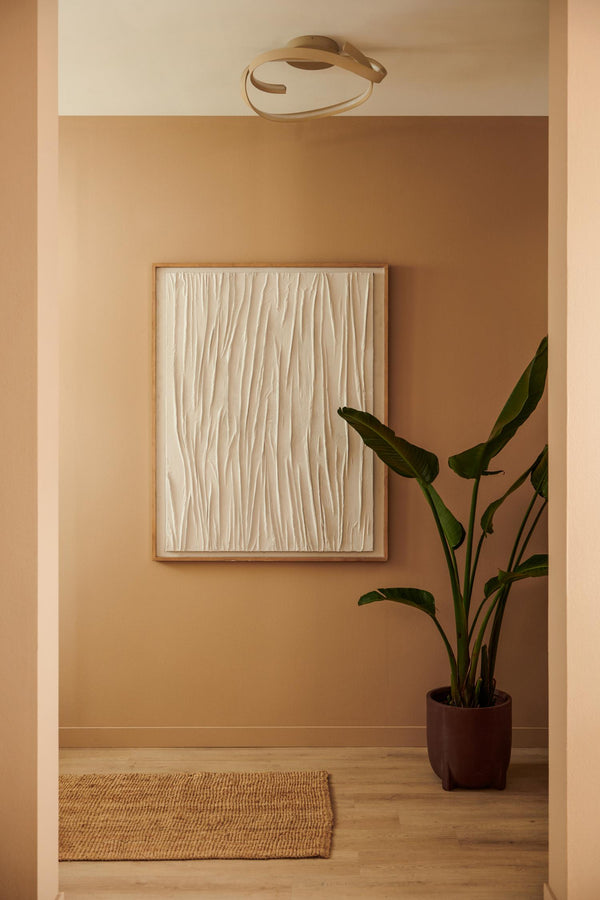 Lucide MENUET dimbare LED-plafondlamp Ø 60 cm, 46 W, 2200–3000 K, taupe