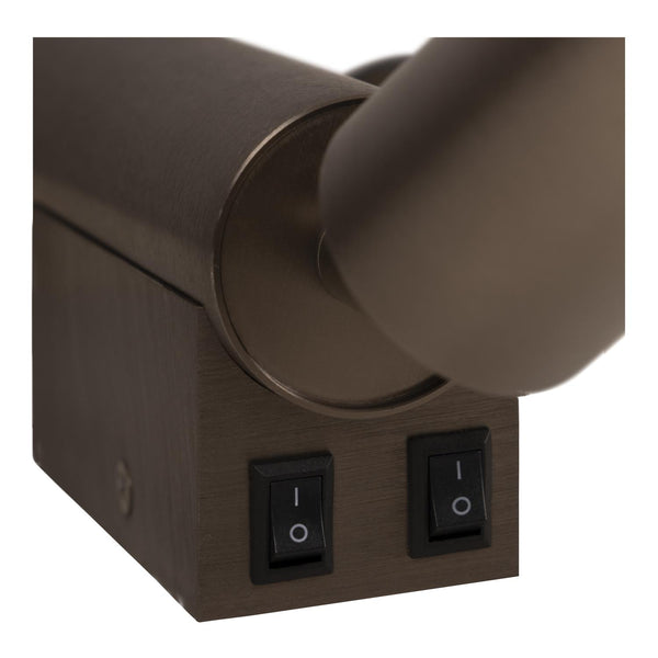 Lucide OTIMO wandspot 2 × GU10, taupe