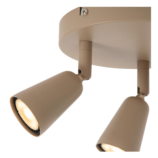 Lucide TIANA plafondspot 3 × GU10, taupe