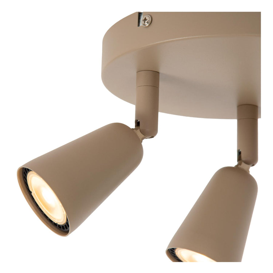 Lucide TIANA plafondspot 3 × GU10, taupe