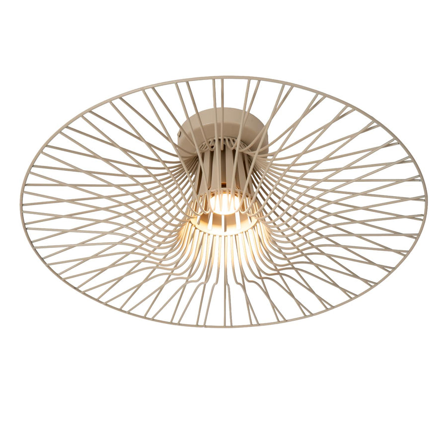 Lucide ELLIS plafondlamp Ø 50 cm, E27, taupe