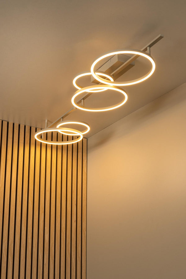 Lucide NICOLA LED-plafondlamp 37 W, 2700–4000 K, taupe