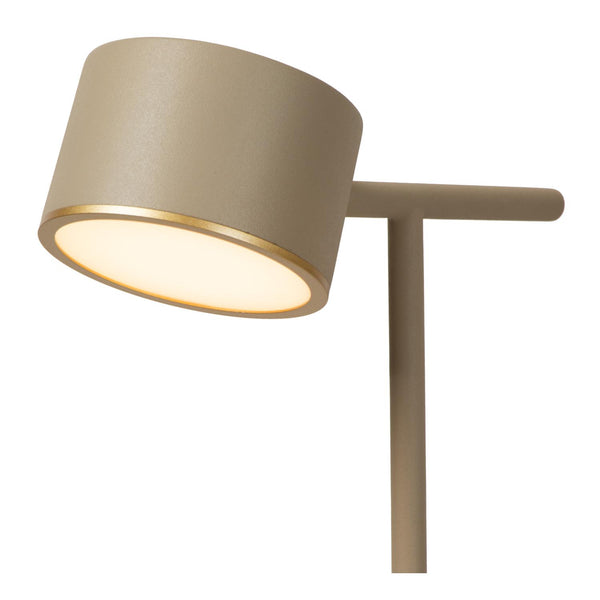 Lucide GIAN dimbare LED-tafellamp 9 W, taupe