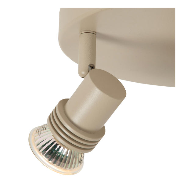 Lucide KIANTI plafondspot Ø 15 cm, 2 × GU10, taupe