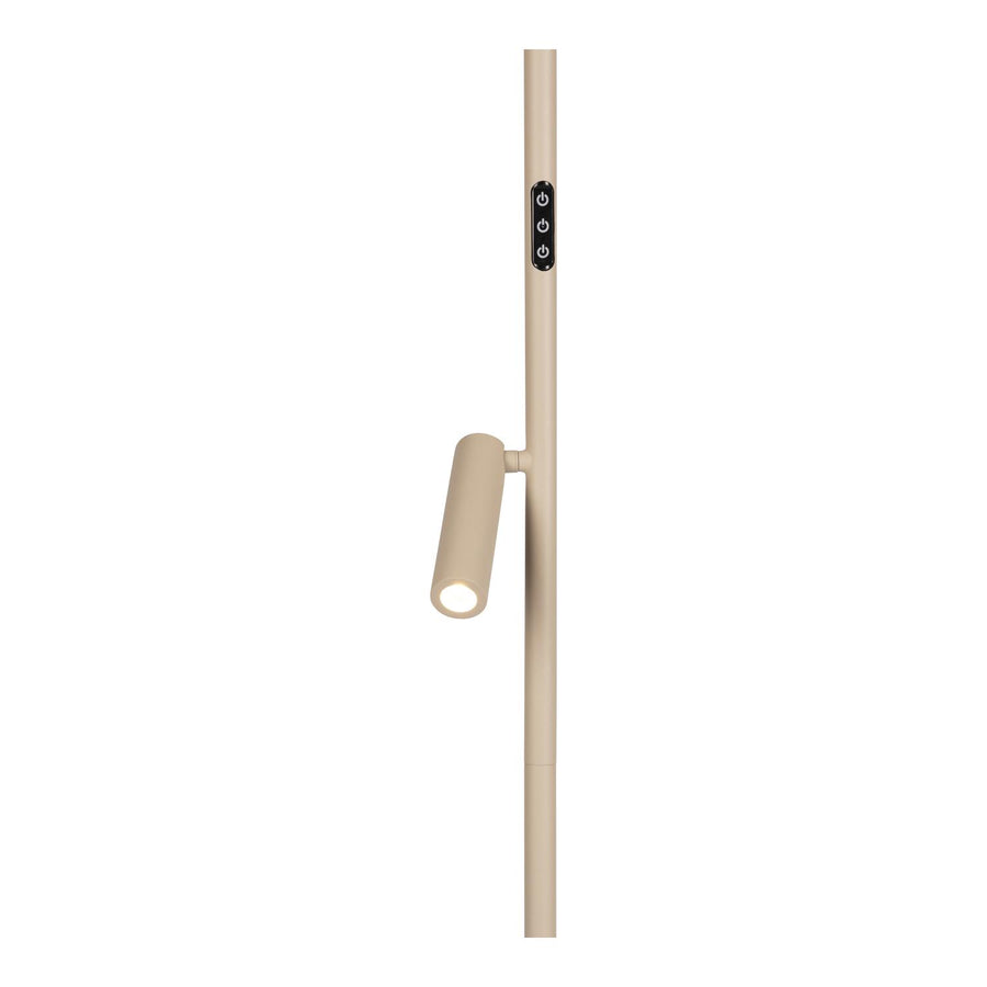 Lucide ORTOLAN LED-vloerlamp 2700–4000 K, taupe