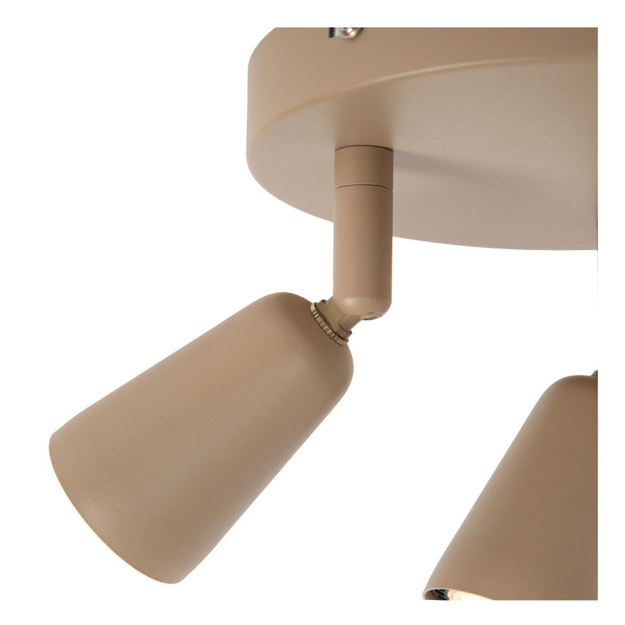 Lucide TIANA plafondspot 3 × GU10, taupe