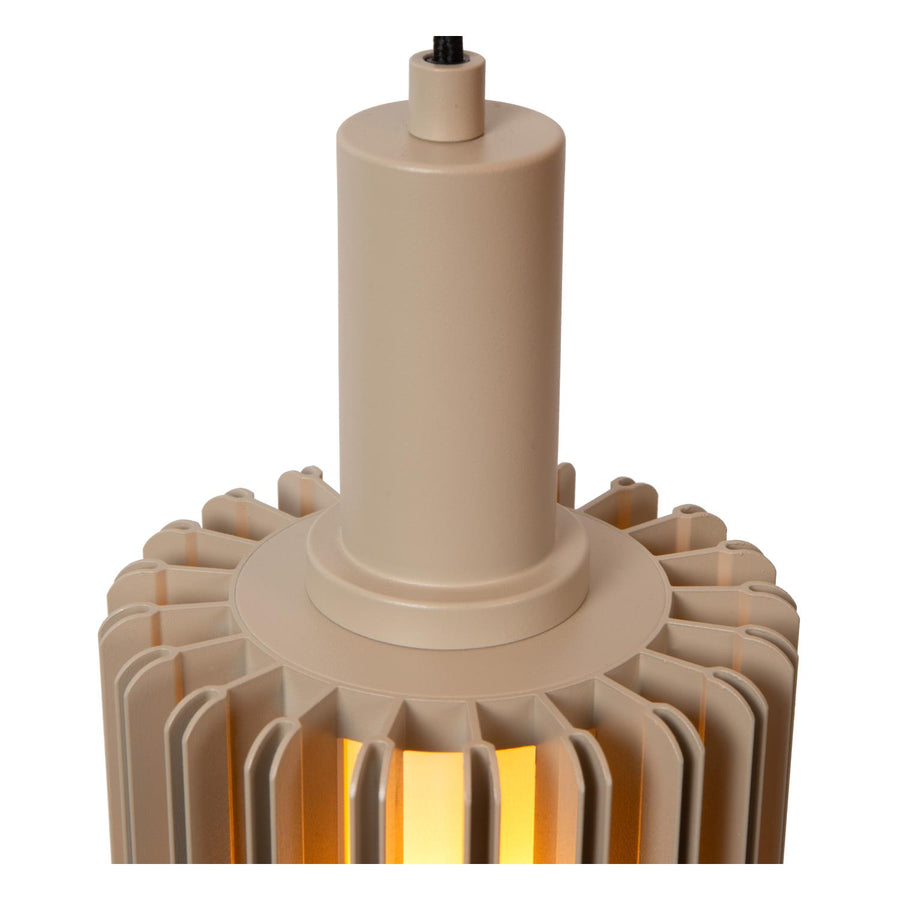 Lucide LAMBRES hanglamp Ø 15 cm, E27, taupe