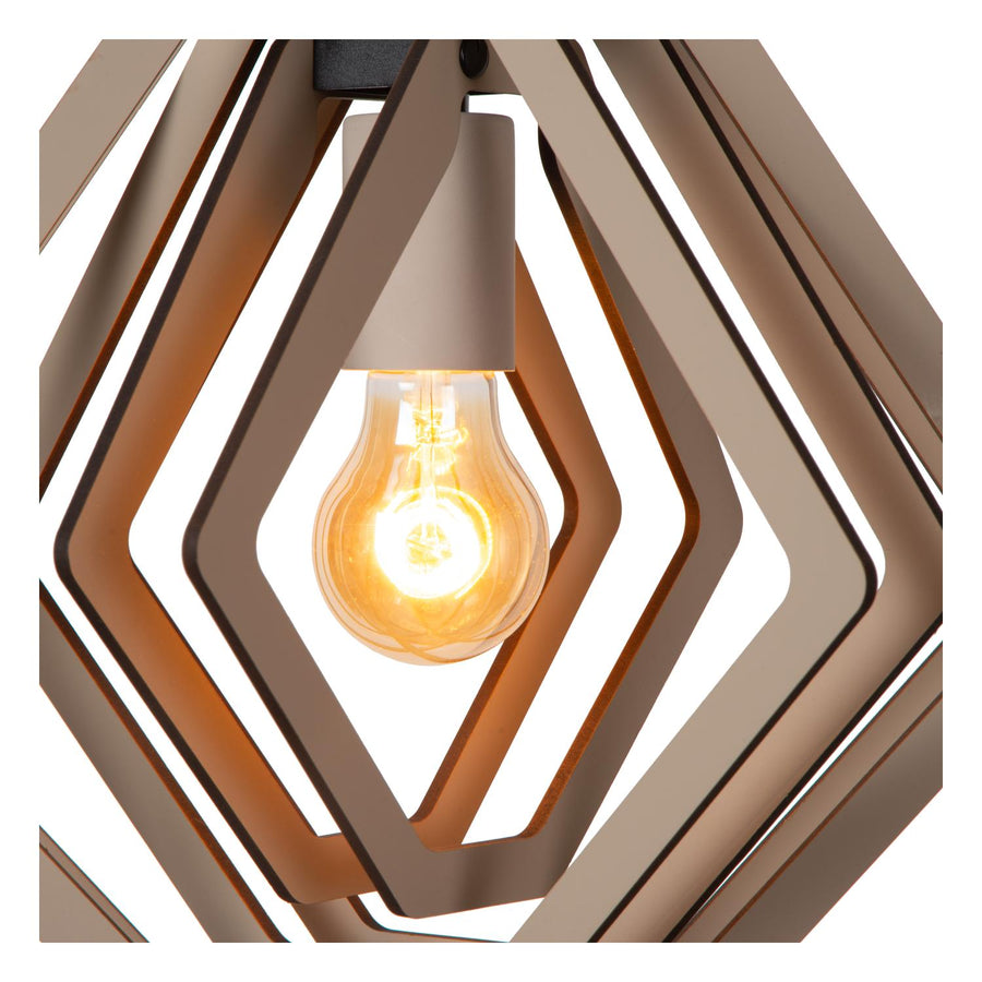 Lucide MAURO hanglamp E27, taupe