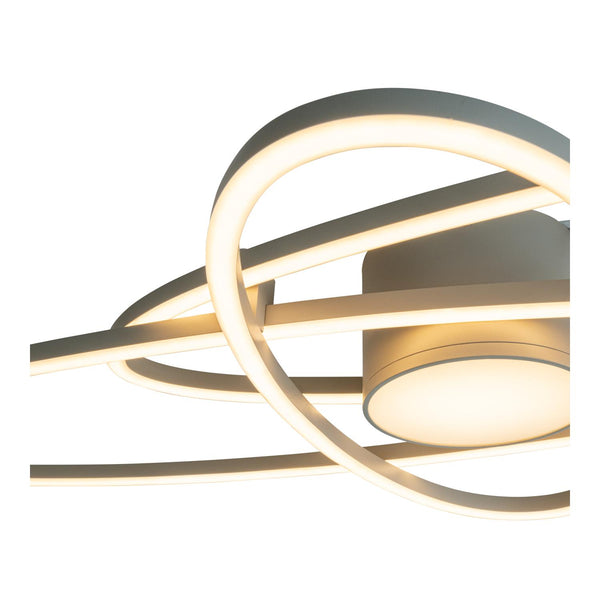 Lucide GALACTICA dimbare LED-plafondlamp 60 W, 2700–4000 K, taupe