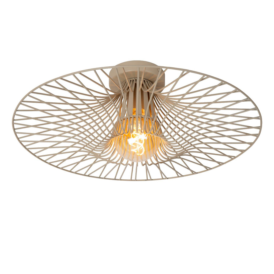 Lucide ELLIS plafondlamp Ø 50 cm, E27, taupe