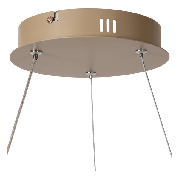 Lucide ESPIRAL dimbare LED-hanglamp 40 W, 2700–4000 K, taupe