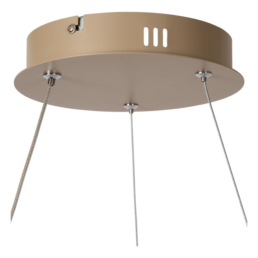 Lucide ESPIRAL dimbare LED-hanglamp 40 W, 2700–4000 K, taupe