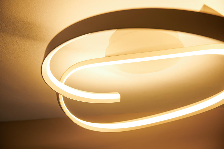 Lucide MENUET dimbare LED-plafondlamp Ø 60 cm, 46 W, 2200–3000 K, taupe