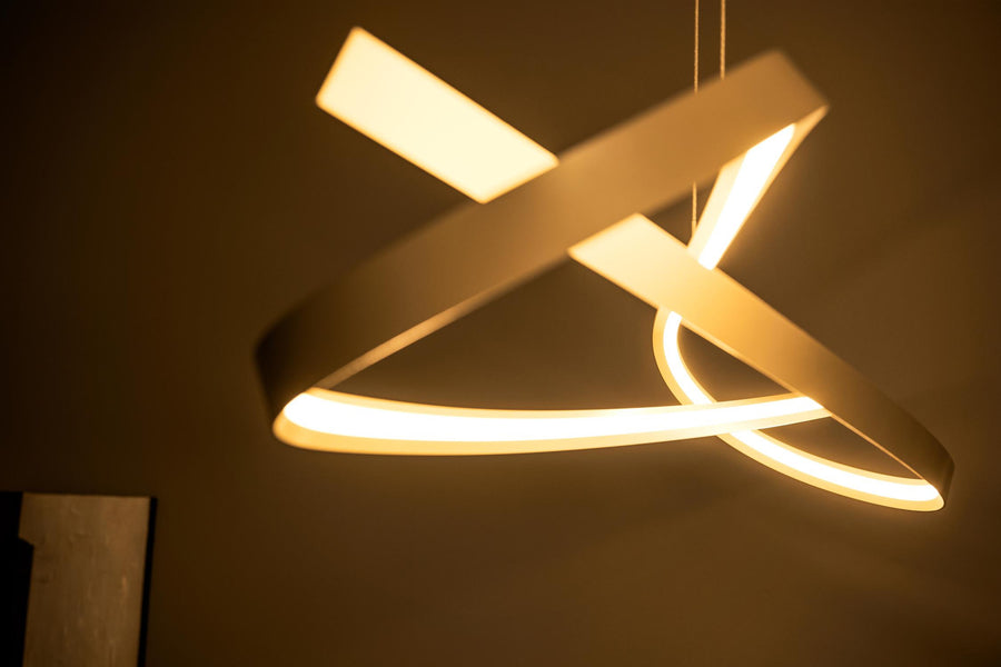 Lucide MENUET dimbare LED-hanglamp 58 W, 2200–3000 K, taupe