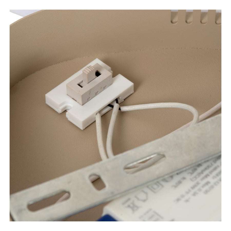 Lucide SAMLING dimbare LED-plafondlamp 30 W, 2700–4000 K, taupe