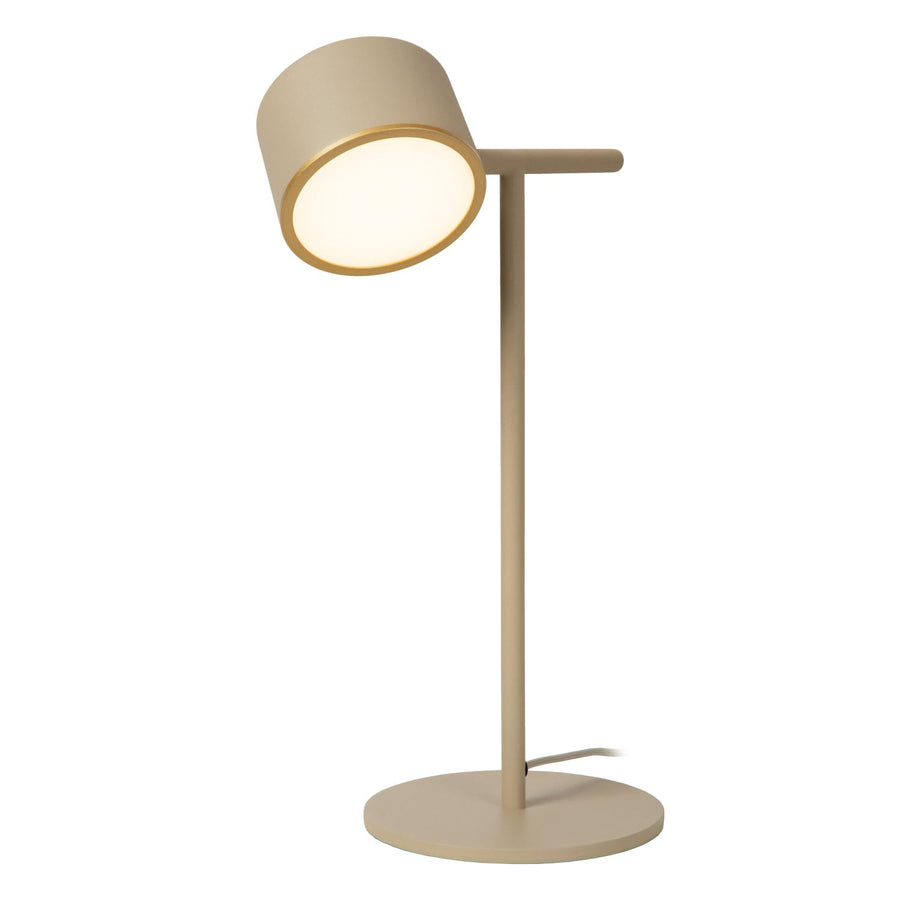 Lucide GIAN dimbare LED-tafellamp 9 W, taupe