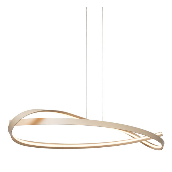 Lucide MENUET dimbare LED-hanglamp 46 W, 2200–3000 K, taupe