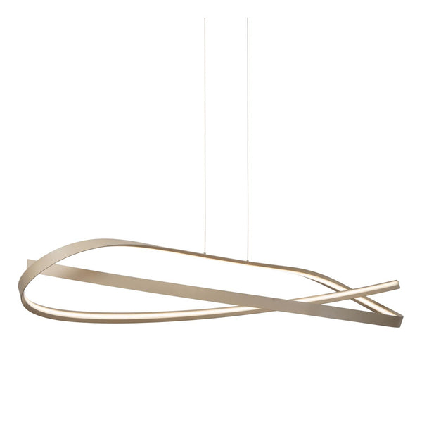 Lucide MENUET dimbare LED-hanglamp 58 W, 2200–3000 K, taupe