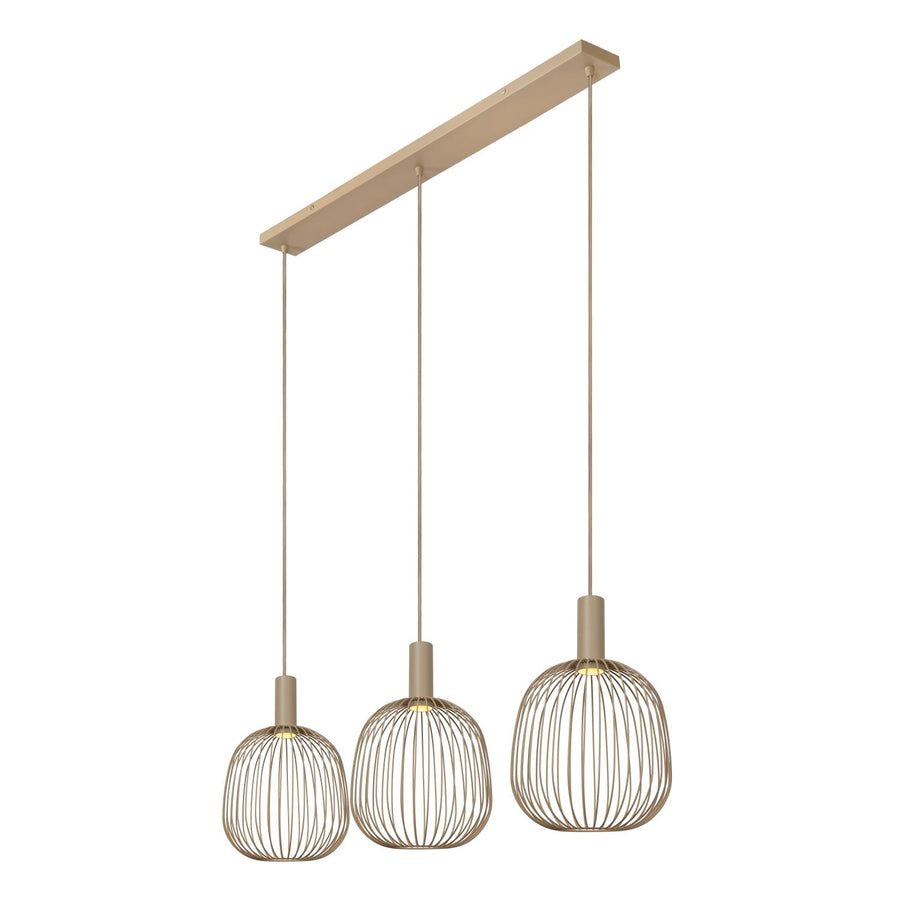 Lucide ESTEREL hanglamp 3 × GU10, taupe