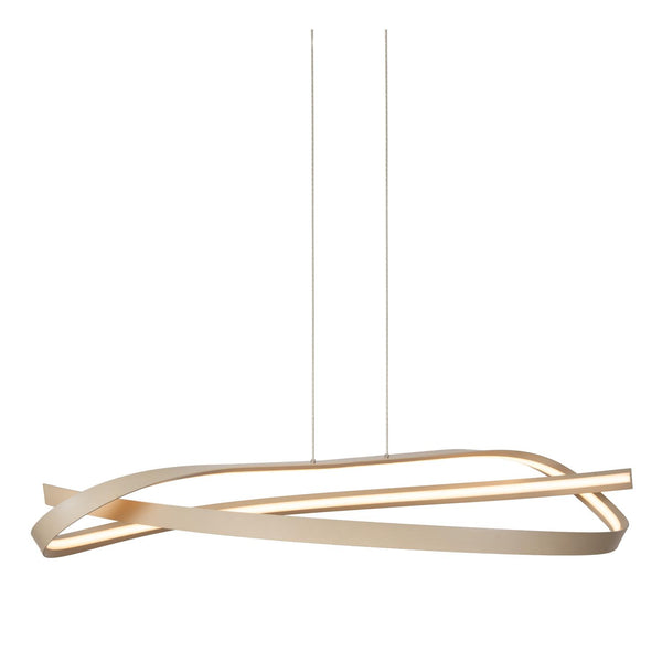 Lucide MENUET dimbare LED-hanglamp 46 W, 2200–3000 K, taupe