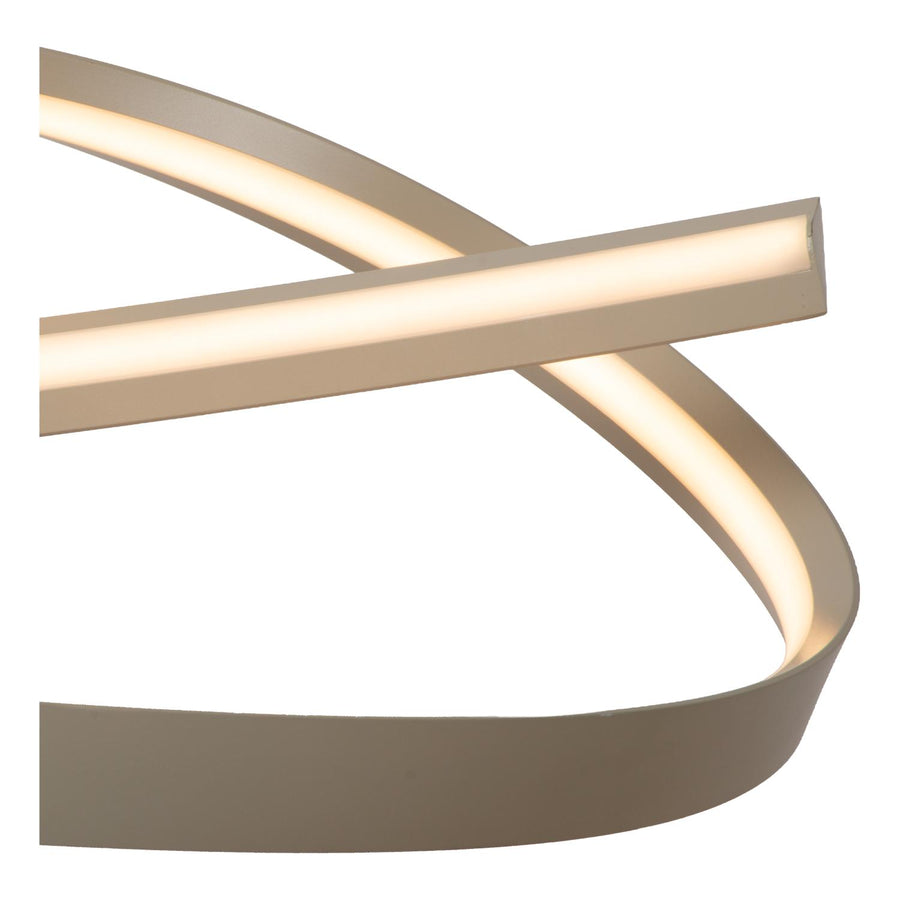 Lucide MENUET dimbare LED-hanglamp 58 W, 2200–3000 K, taupe