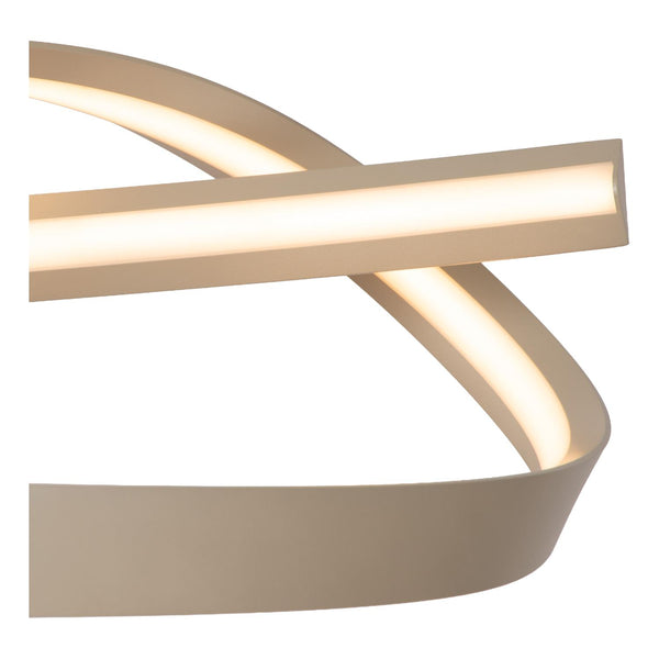 Lucide MENUET dimbare LED-hanglamp 46 W, 2200–3000 K, taupe