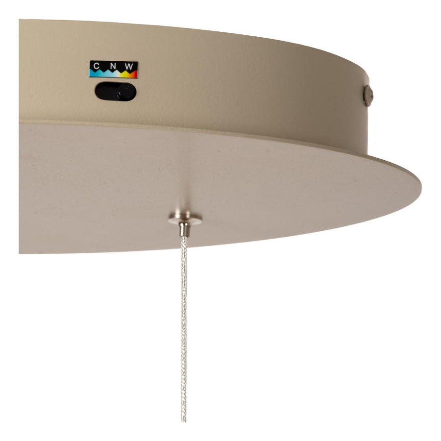Lucide MENUET dimbare LED-hanglamp 58 W, 2200–3000 K, taupe