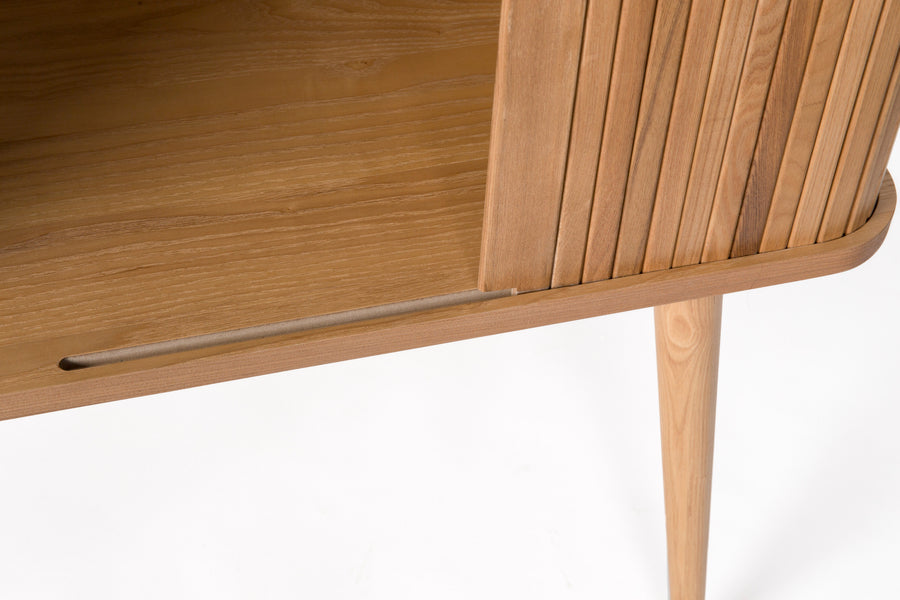 Barbier kast/ opbergkast hout naturel