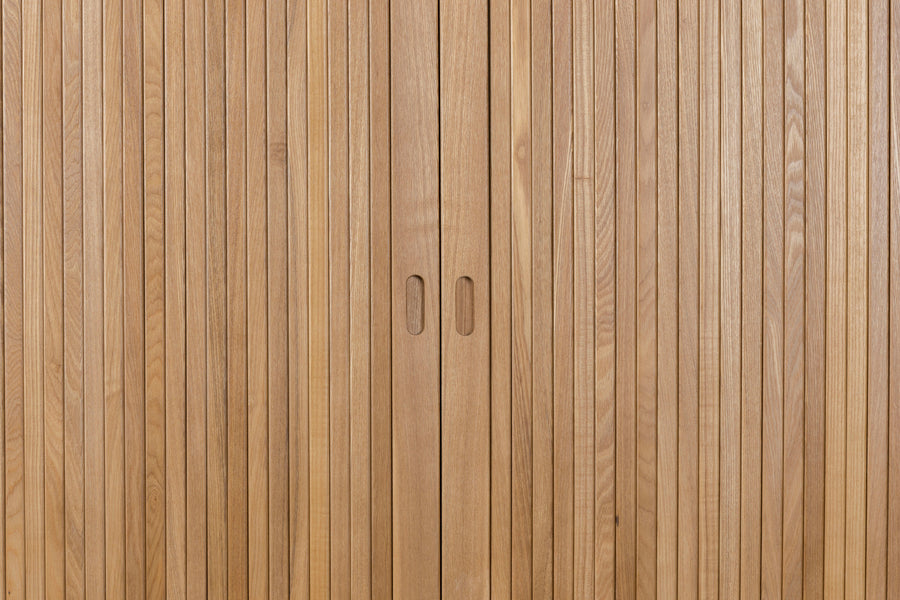Barbier kast/ opbergkast hout naturel