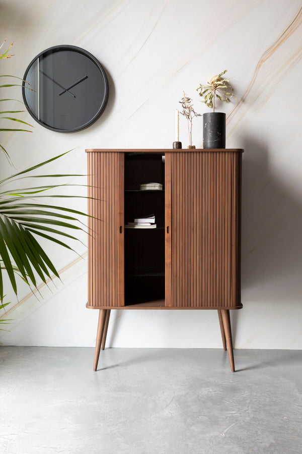Kast Barbier Notenhout