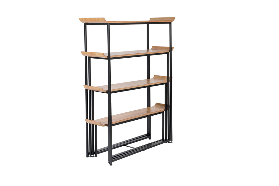 Flodka kast/ stellingkast hout/ metaal