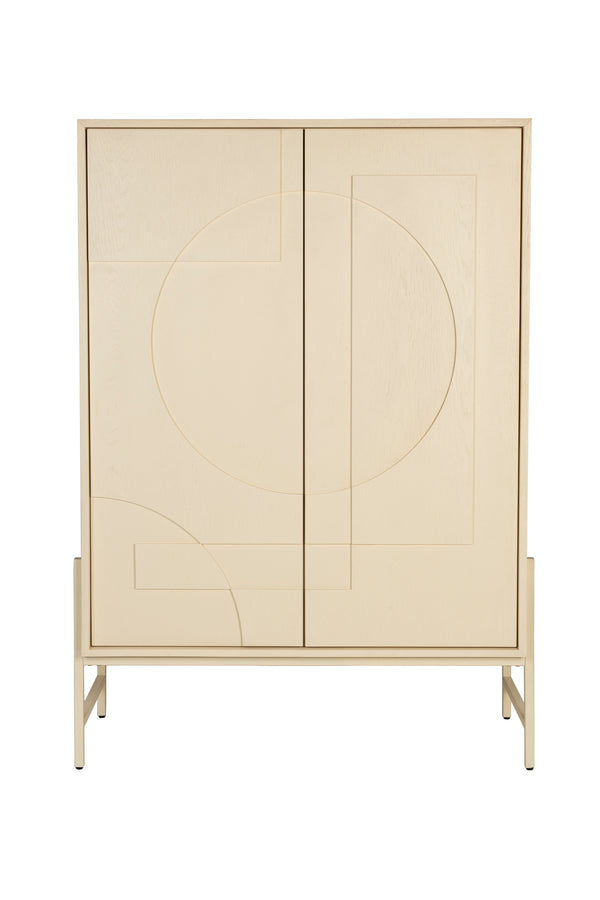 Faces kast/ opbergkast hout beige