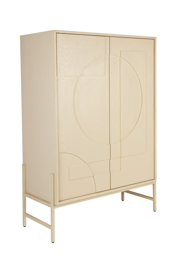 Faces kast/ opbergkast hout beige