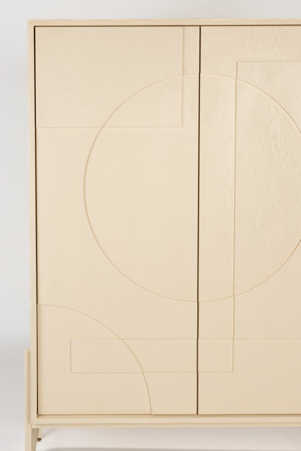 Faces kast/ opbergkast hout beige