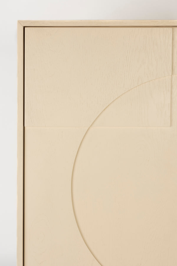 Faces kast/ opbergkast hout beige