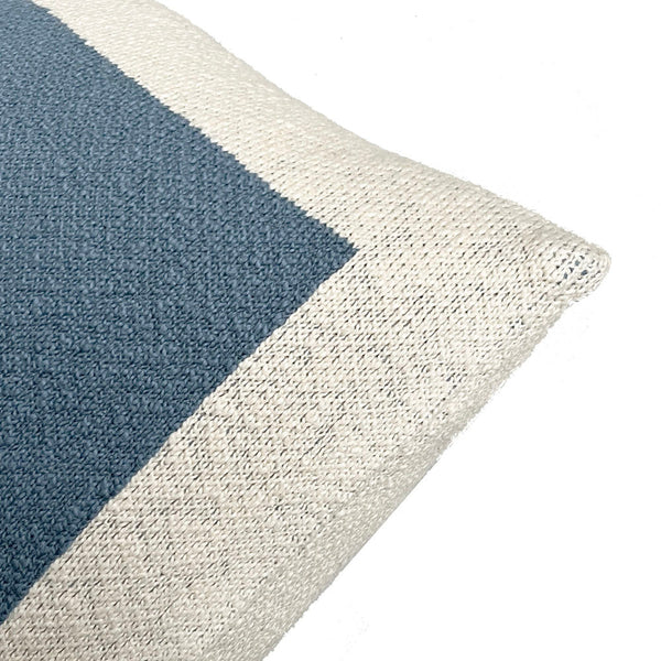 Malagoon sierkussen poster - vergrijsd blauw - 50x50cm 100% biologisch katoen
