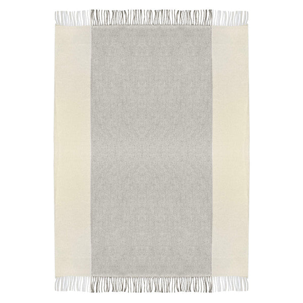 Malagoon plaid easy nature - grijs - 140x200cm 100% wol