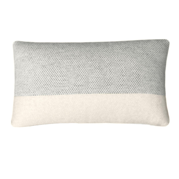Malagoon sierkussen easy nature - grijs - 35x60cm wol