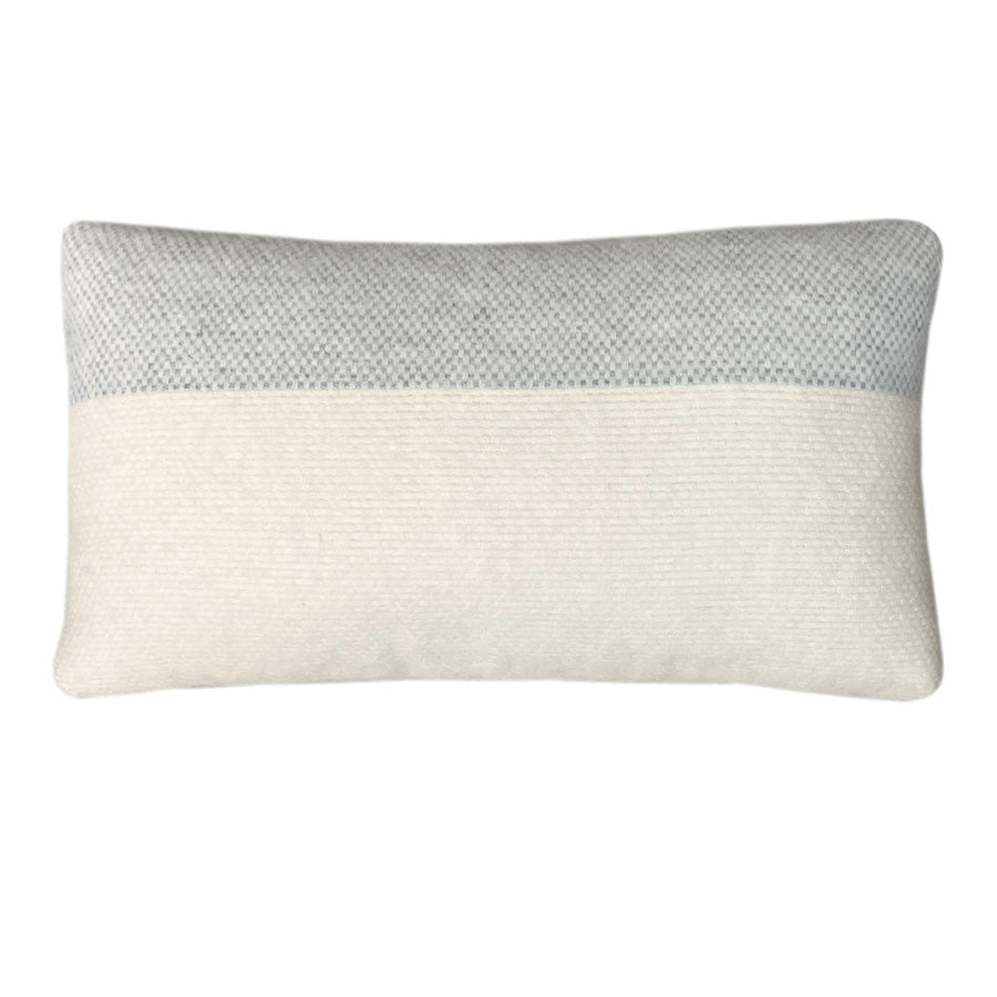 Malagoon sierkussen easy nature - grijs - 35x60cm wol