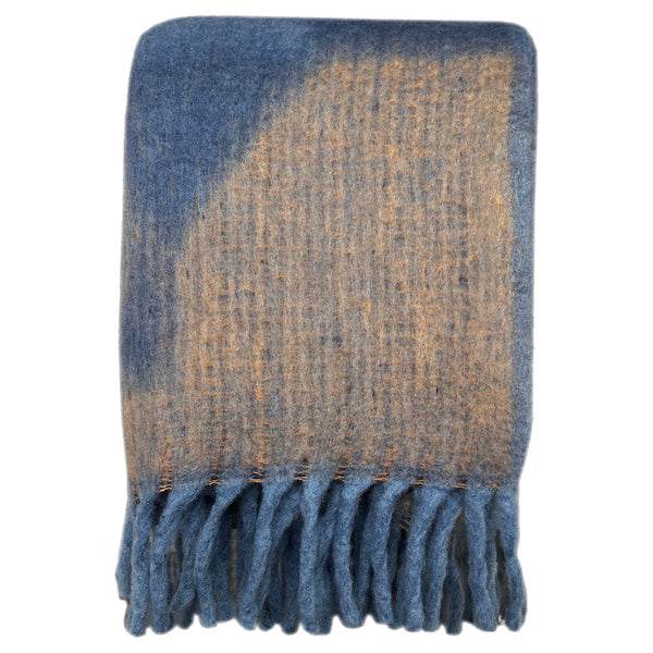 Malagoon plaid zapotec - zachtblauw - 125x150cm 100% gerecycled