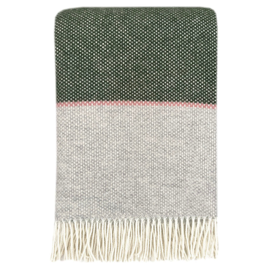 Malagoon plaid festivity - zachtroze - 140x200cm 100% wol