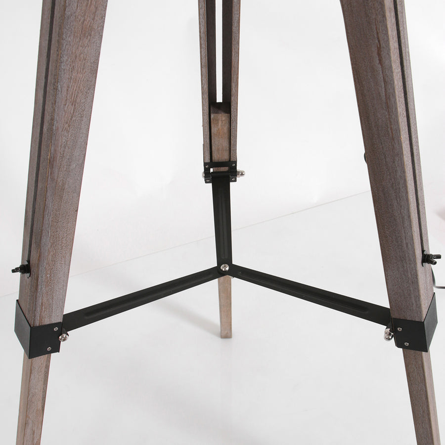 Vloerlamp triek 4106zw met grijze velours kap ø40 cm